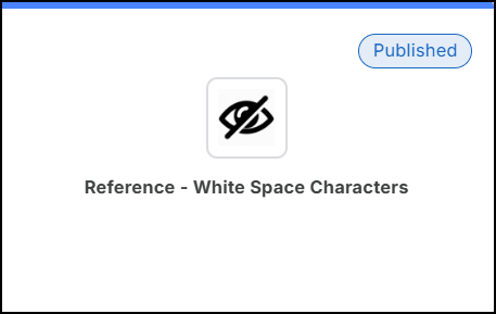 Reference - White Space Characters data card.png