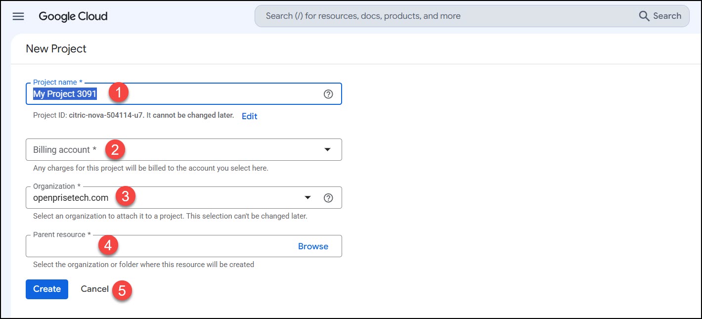 Google Cloud Storage create new project.jpg